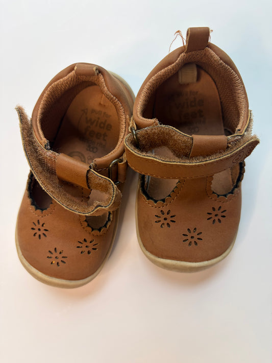 Infant Stride Rite Tan Mary Janes - 4