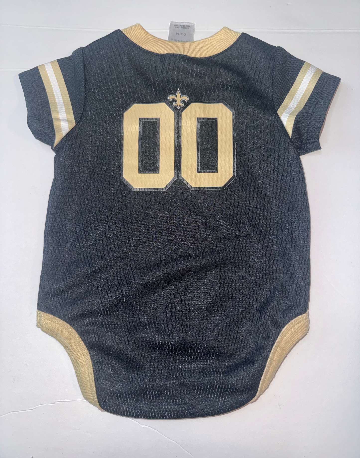 NFL Game Day Saints Jersey Style Onesie 0-3M