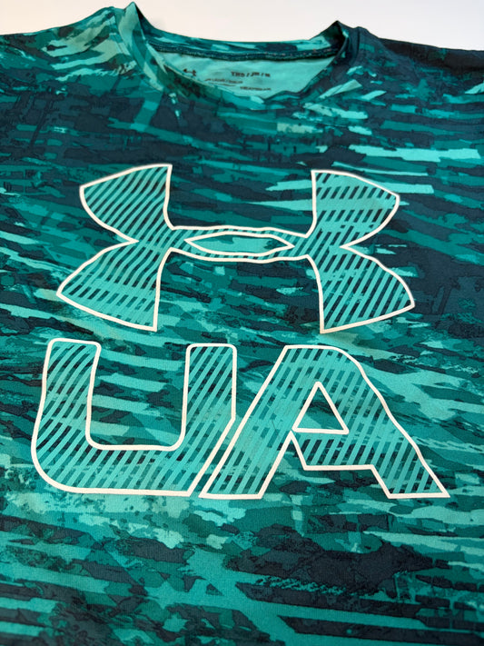 Under Armour Teal Shirt - Youth Medium (6-8)