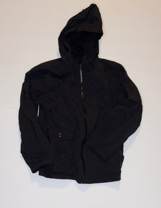 Old Navy Black Rain Jacket 6/7
