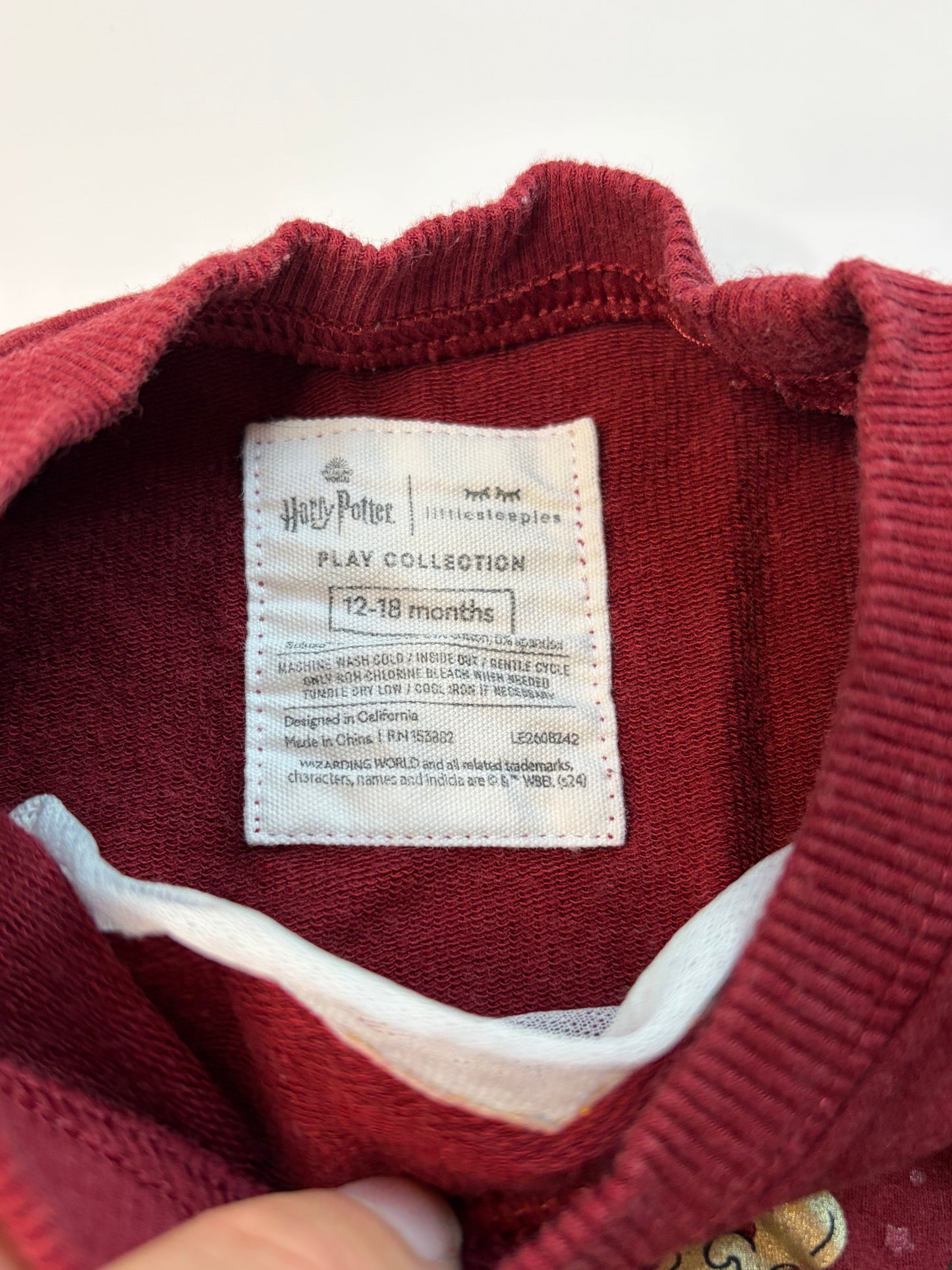 Little Sleepies Harry Potter Sweatshirt - 12-18m