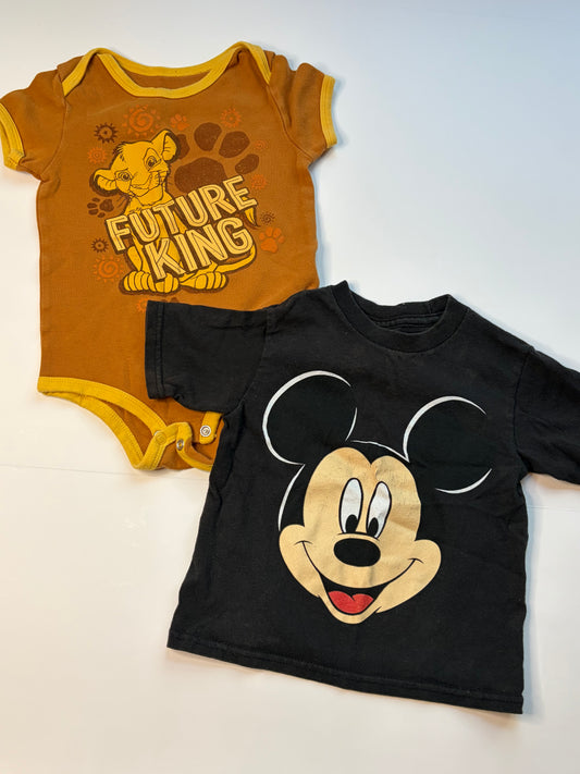 Set of 2 Disney Tops - 24m