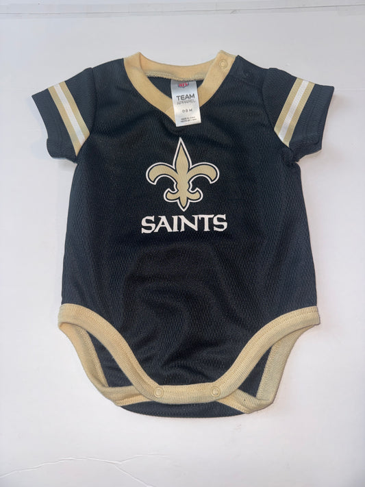 NFL Game Day Saints Jersey Style Onesie 0-3M