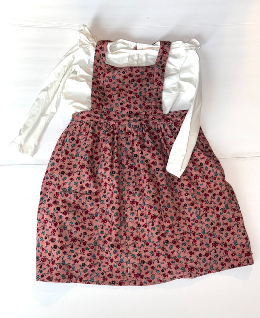 Smockingbird Floral Corduroy Jumper Set 6