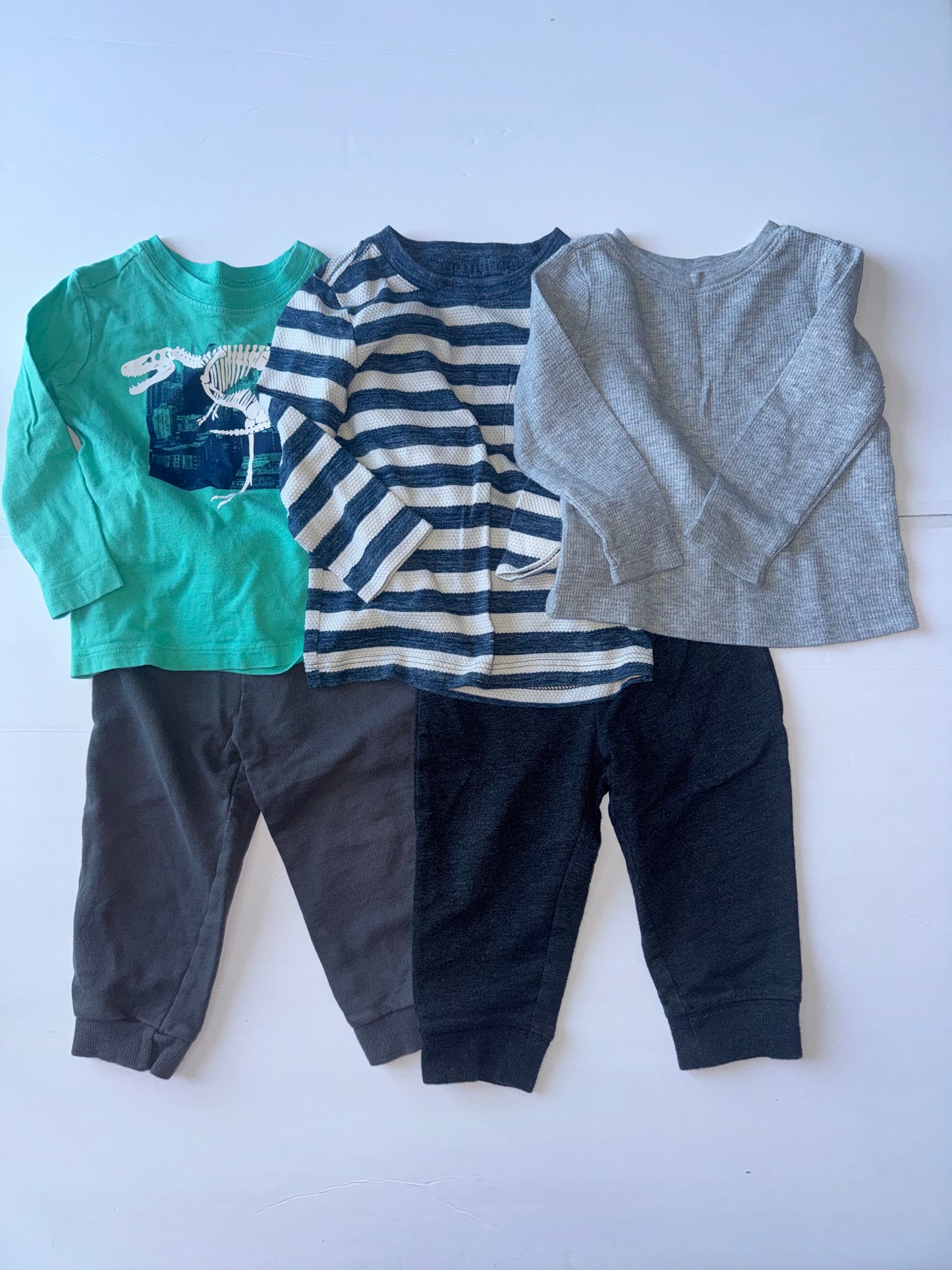 Carters, Old Navy, and Garanimals Tees and Joggers 18M