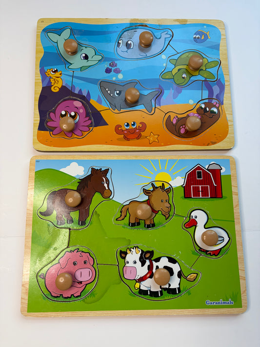 (2) Chunky Puzzles