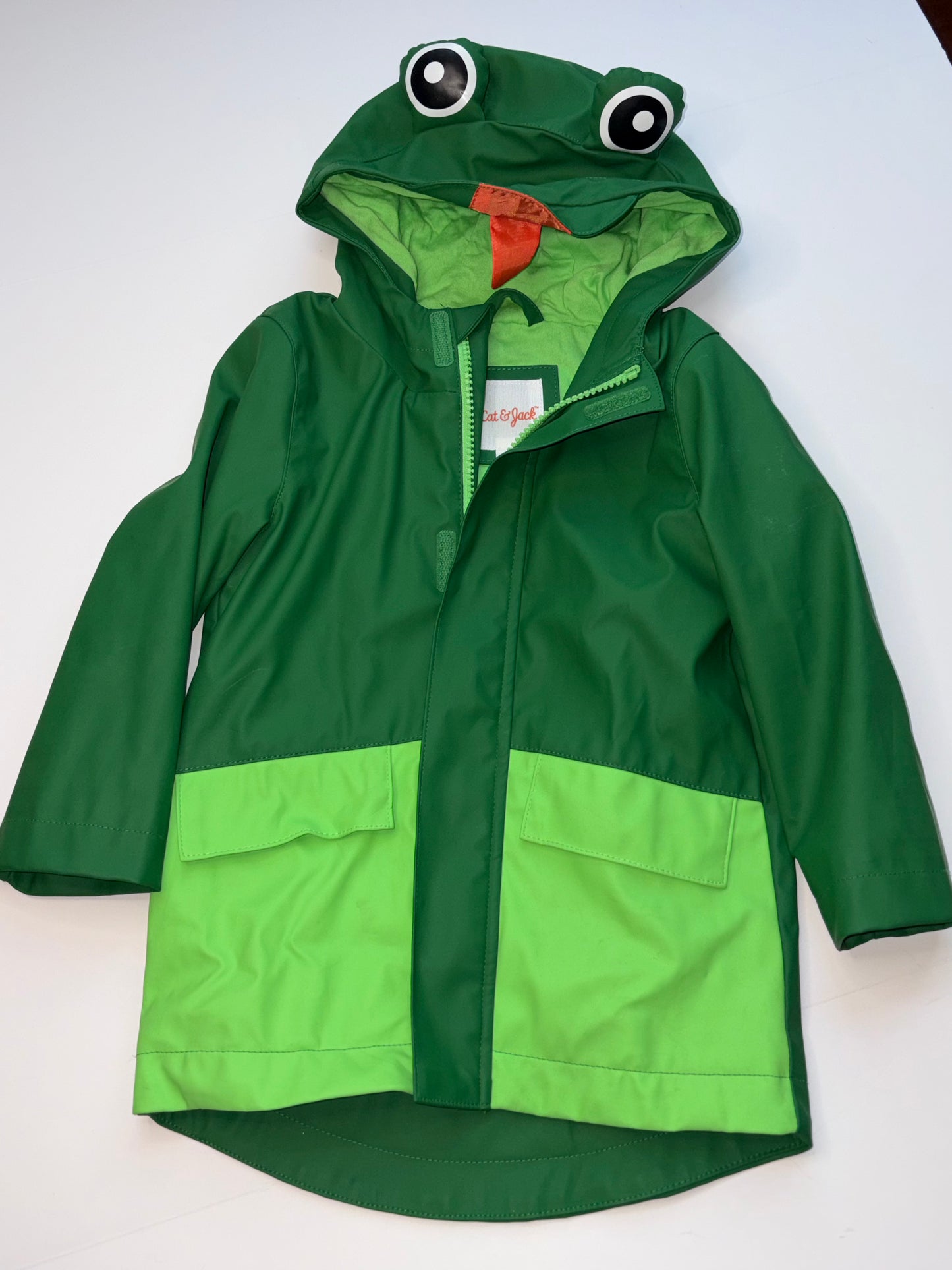 Cat & Jack Frog Raincoat 2t