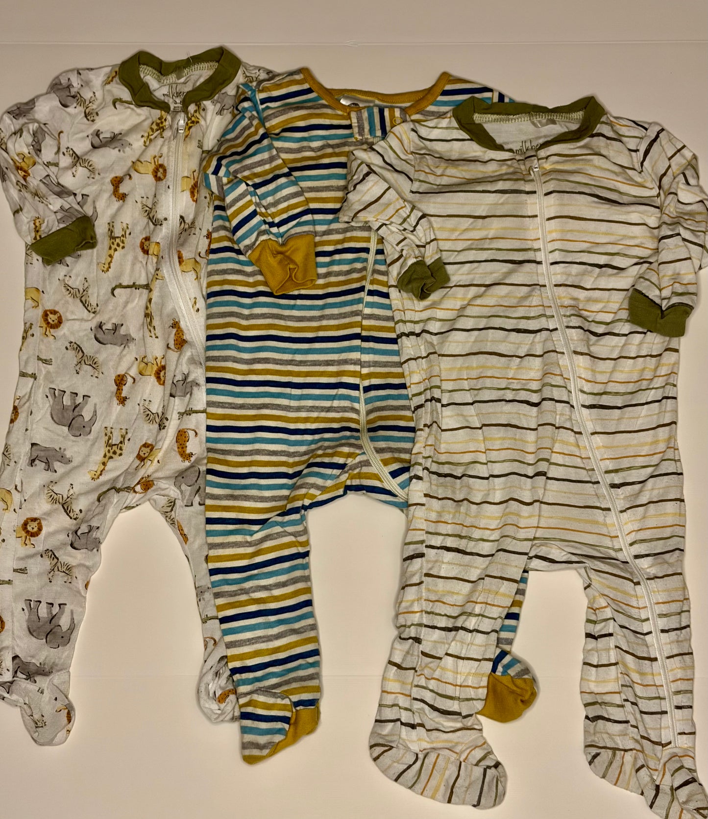 Set of 3 Zippies - 3-6m