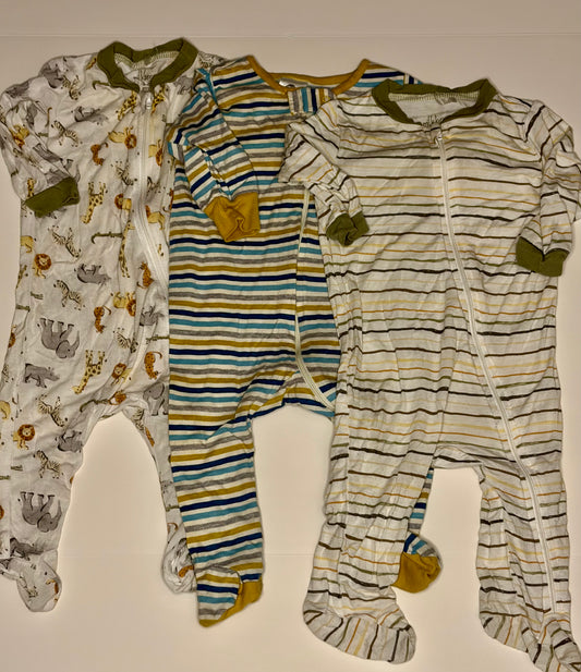 Set of 3 Zippies - 3-6m