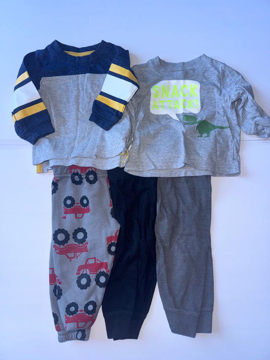 Carters and Garanimals Bundle of Tees and Joggers 6-9M