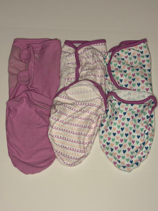 Bundle of 3 SwaddleMe Velcro Swaddles - S/M