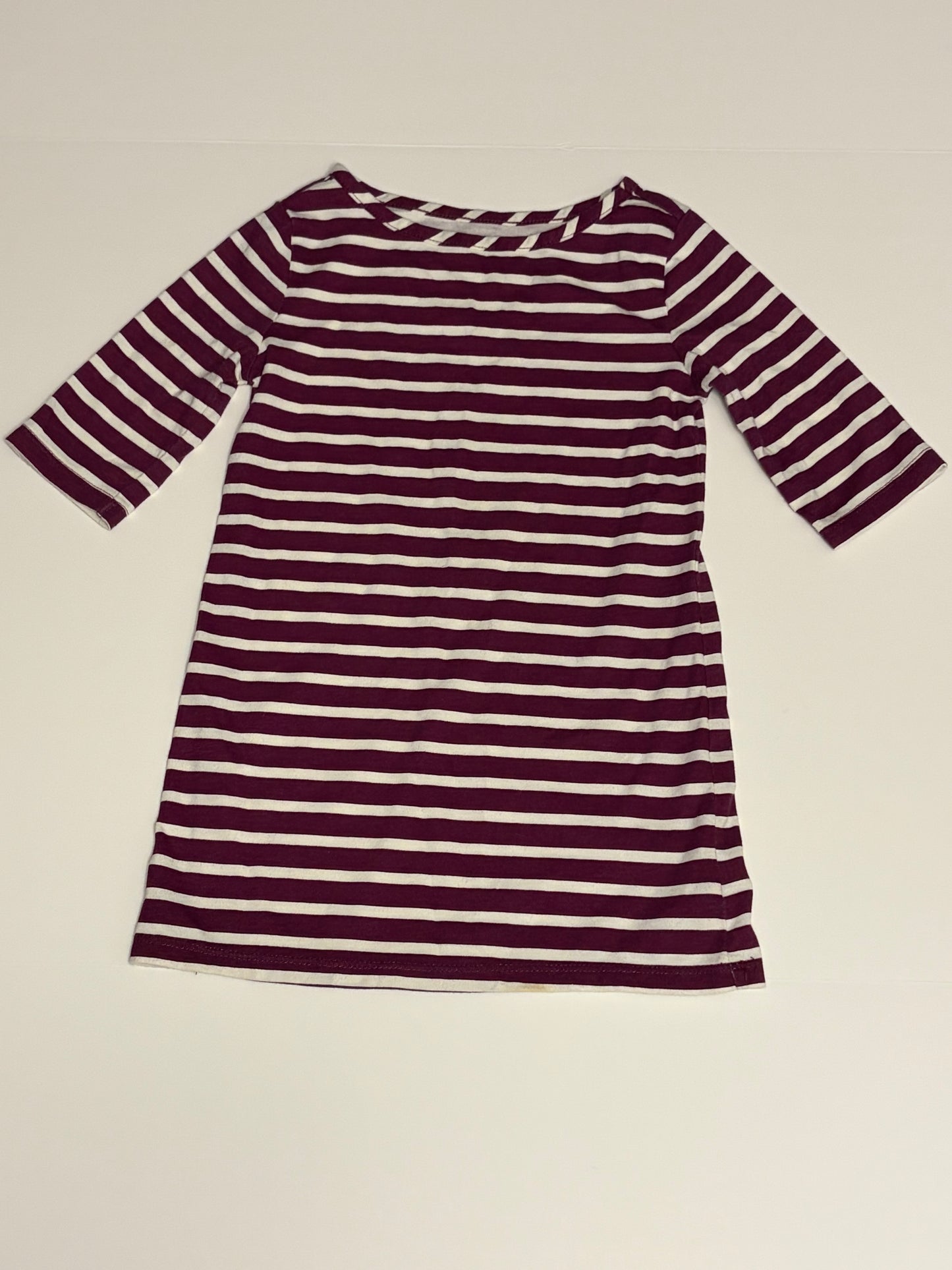 Old Navy Maroon Striped Dress - 3t