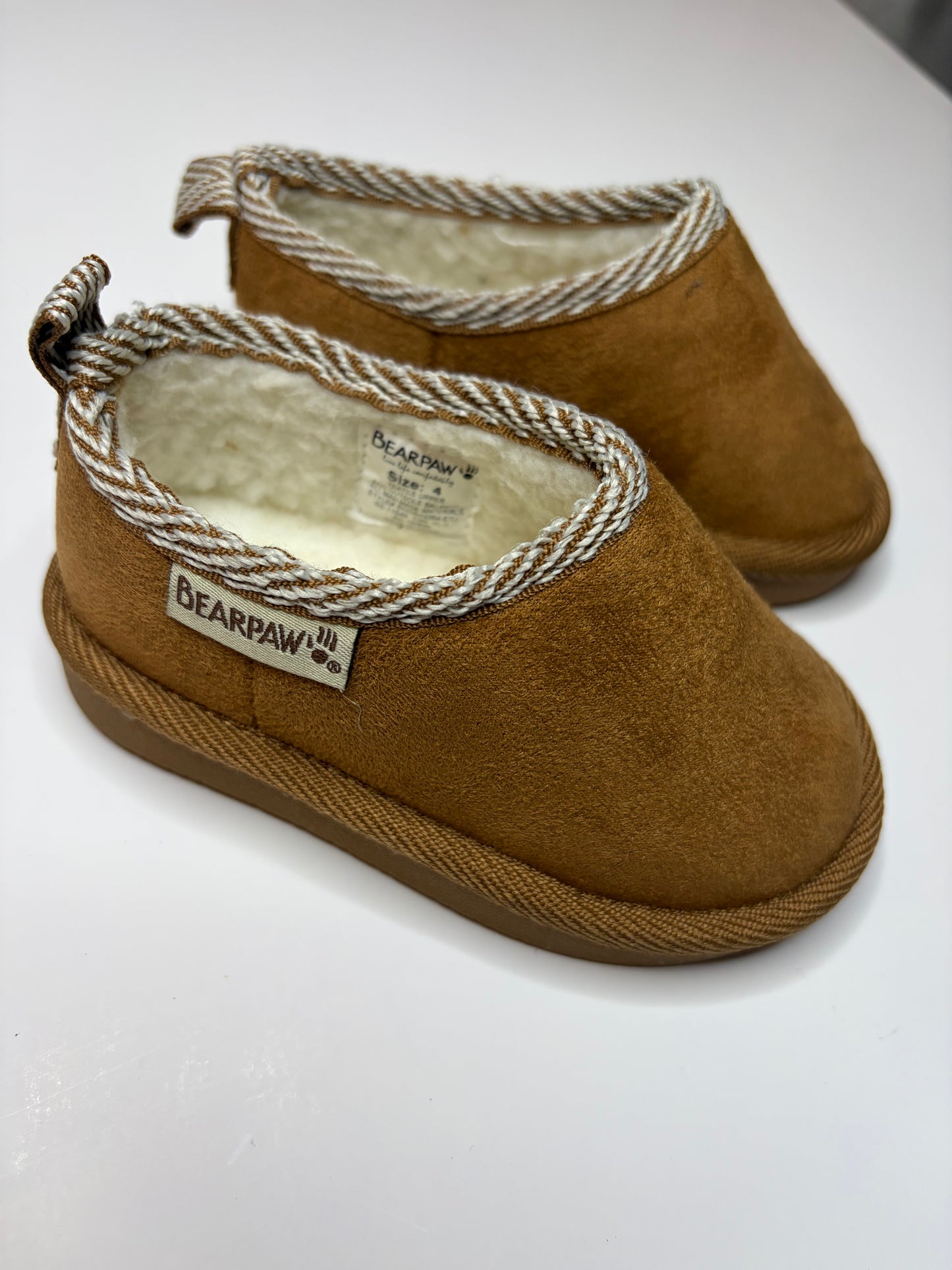 BearPaw slip ons Infant Tan 4