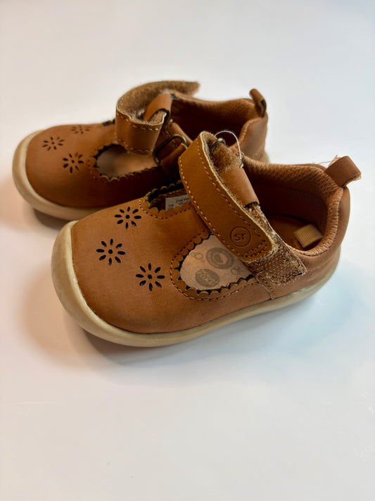 Infant Stride Rite Tan Mary Janes - 4