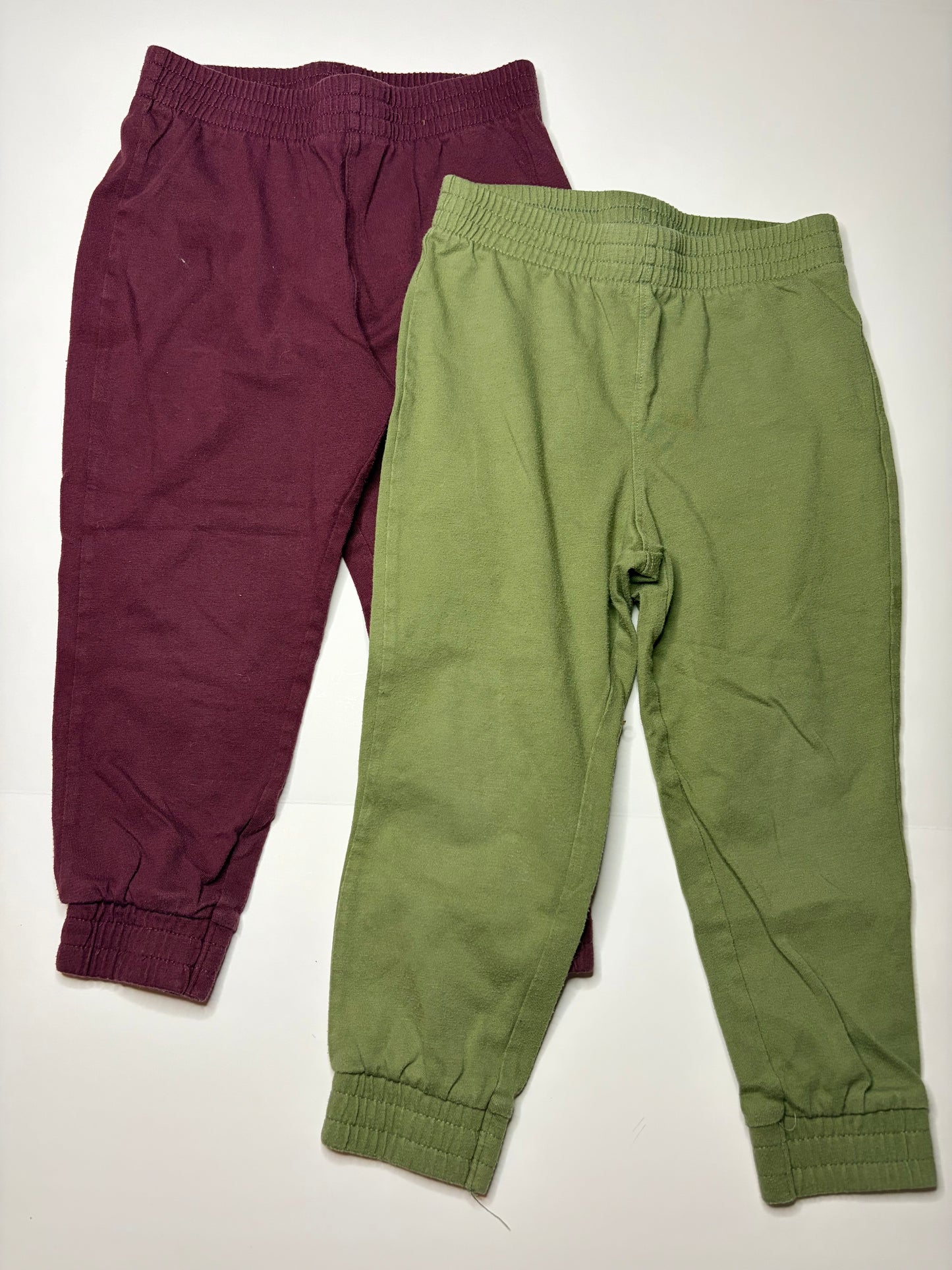 Jumping Beans Maroon & green sweatpants 4T