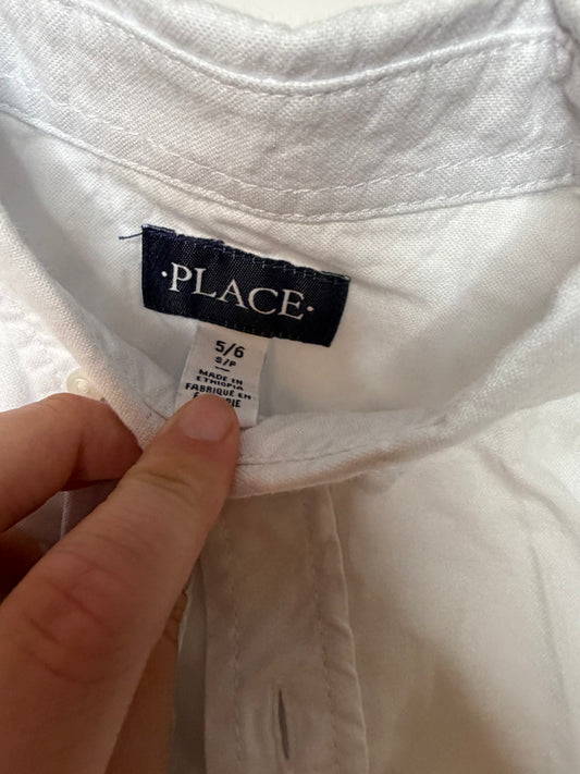 Children's Place White Button Down - 5/6