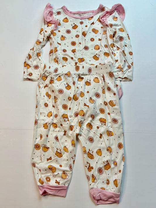 Milkberry Pumpkin Spice Outfit - 6-9m