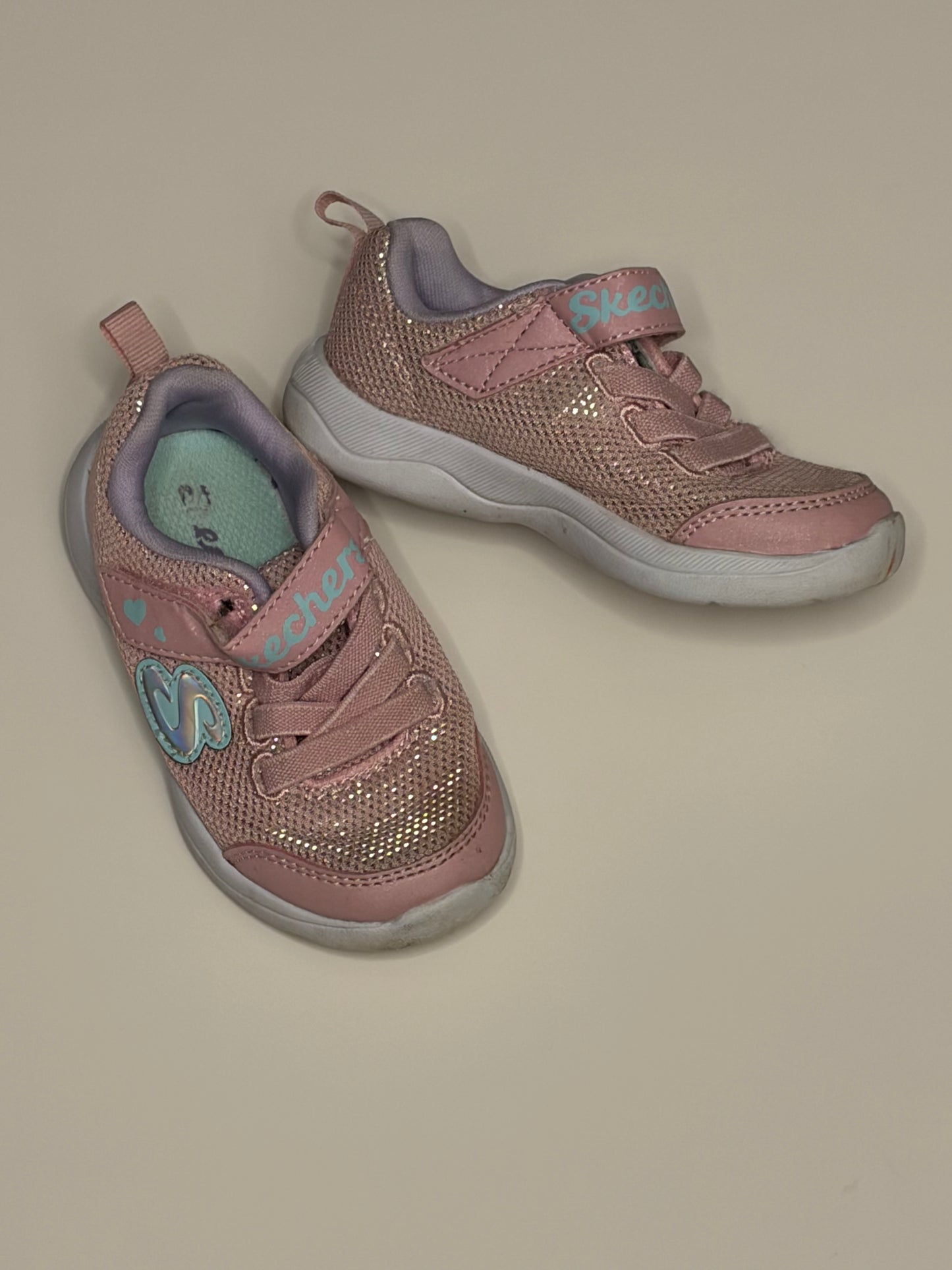 Sketchers Pink Glitter Sneakers - 6