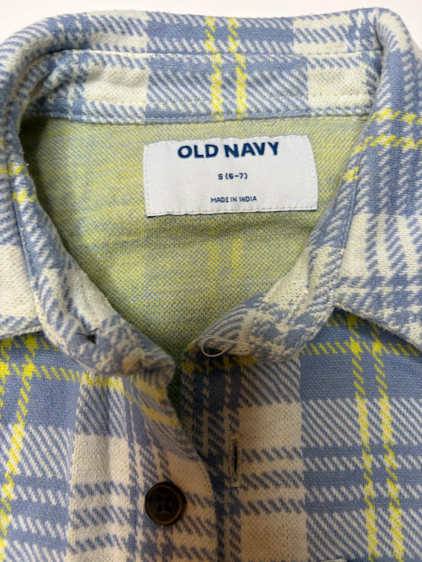 Old Navy Blue Plaid Shacket - 6/7