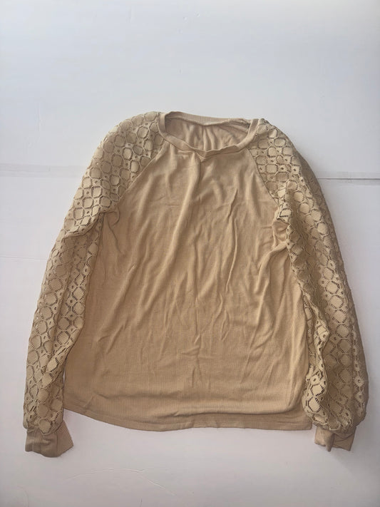 Cream Ribbed Blouse 8/10