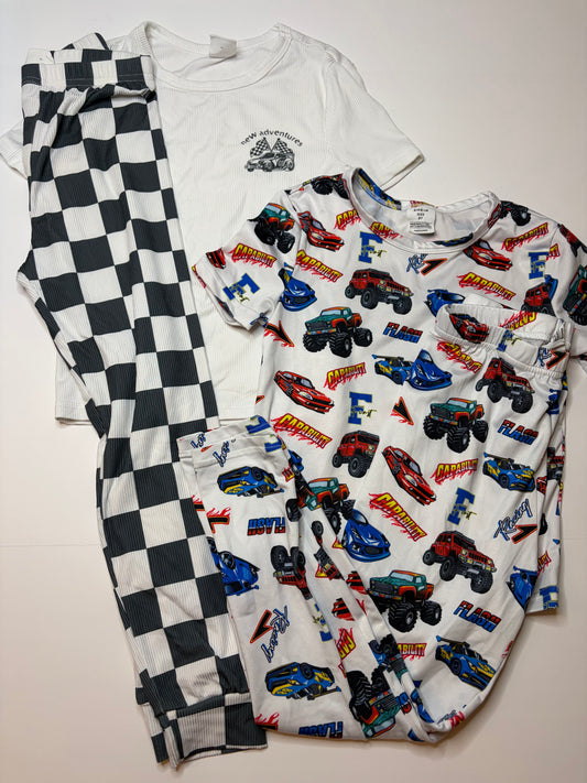 Set of 2 Racecar PJs - 8
