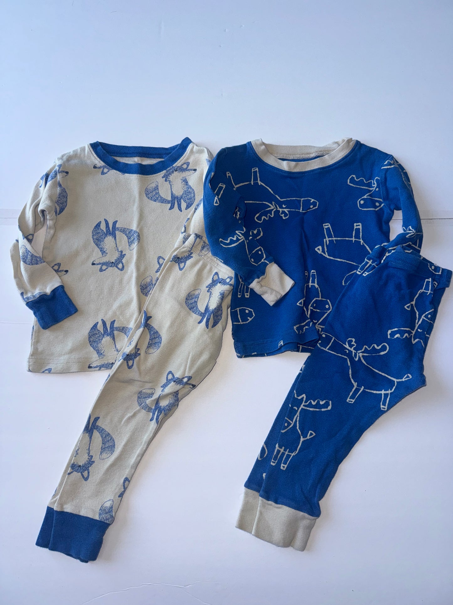 Carters Pajamas Fox and Moose Pajama Sets 18M