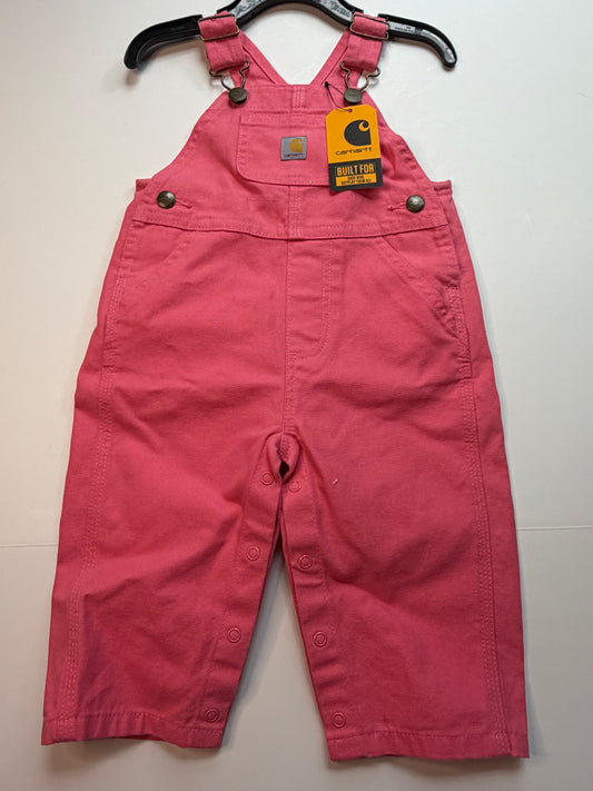 Carhart Coral Overalls - 9m