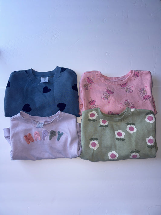 Bundle of Girls Sweatshirts 2T