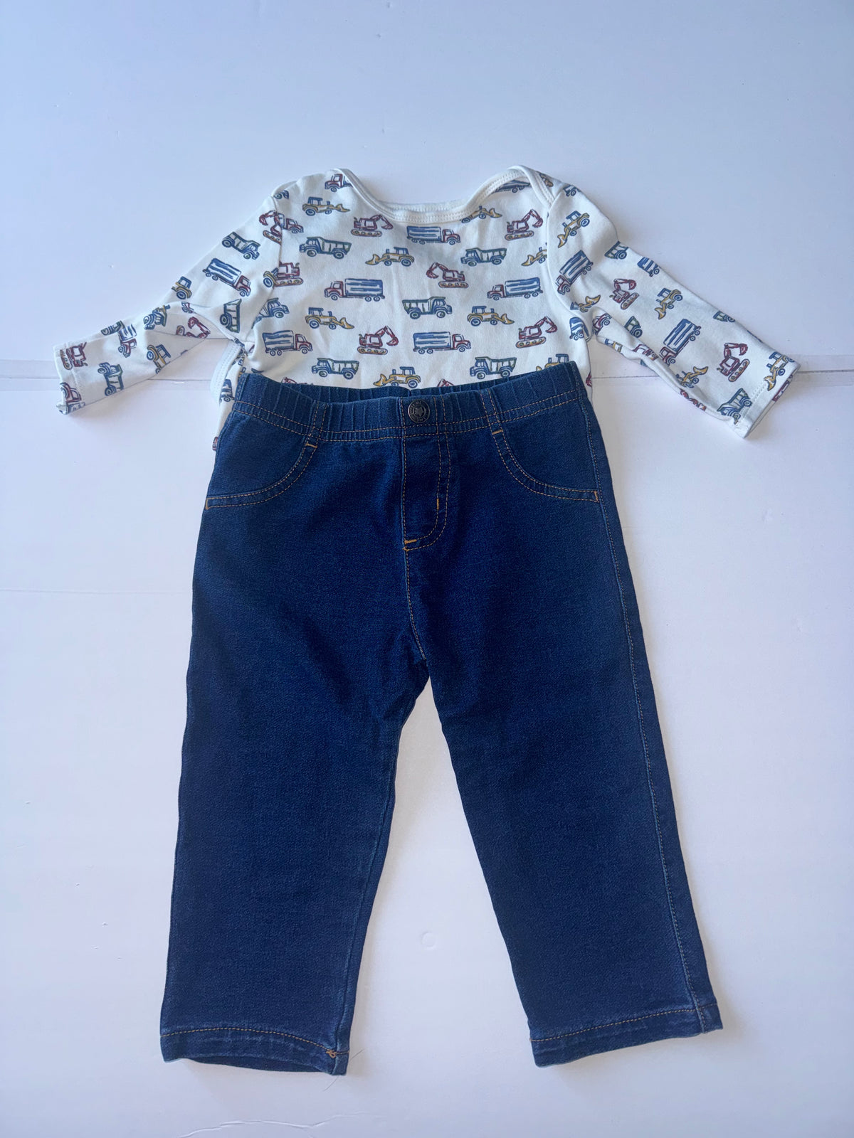 Little Me Truck Onesie and Pants Set 12M
