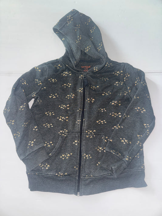 Cat and Jack Heart Zip up Jacket 7/8