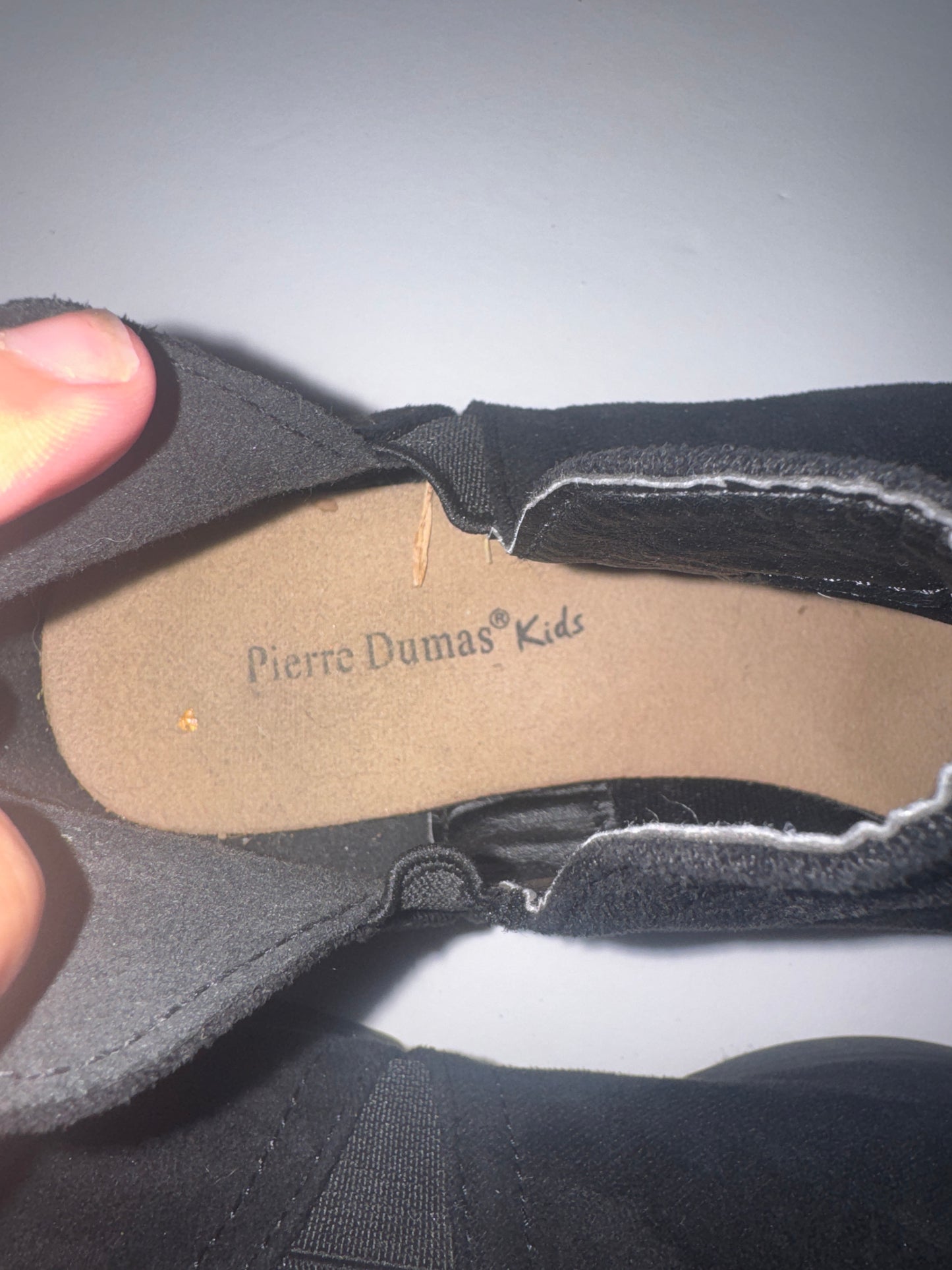 Pierre Dumas Kids Black Suede Booties 3