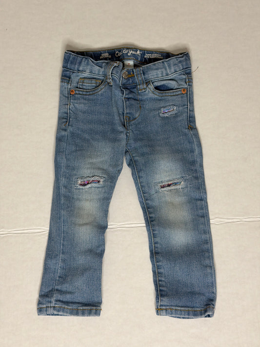 Cat & Jack Glitter Jeans - 2t