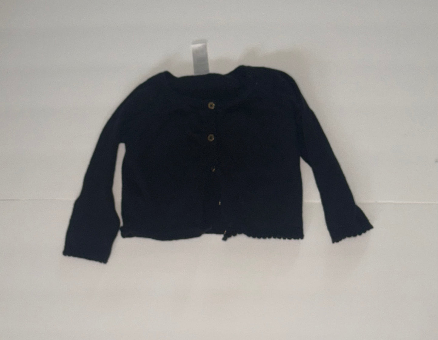 Carters Black Cardigan 12M