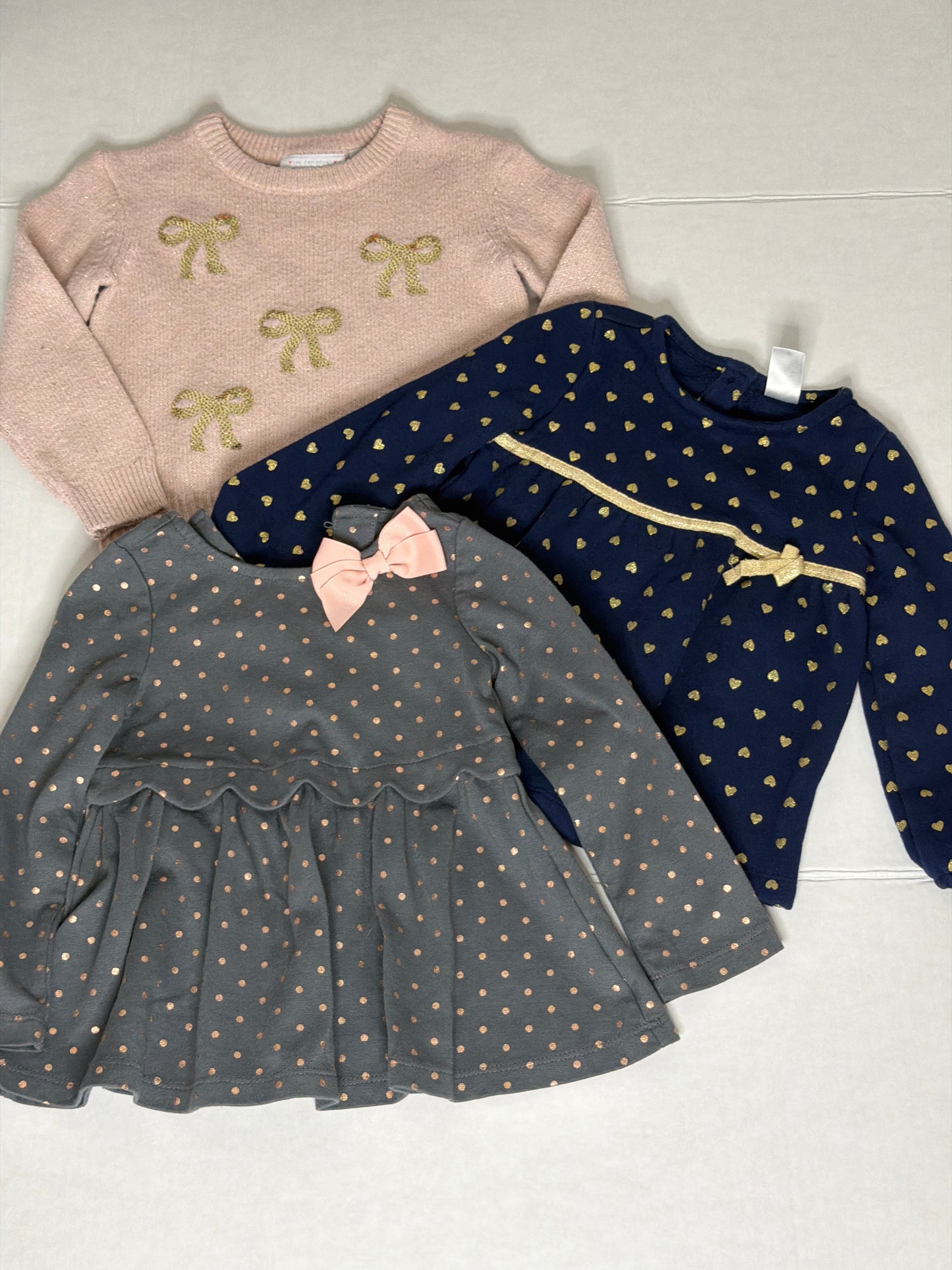Set of 3 Long Sleeve Shirts - 2t