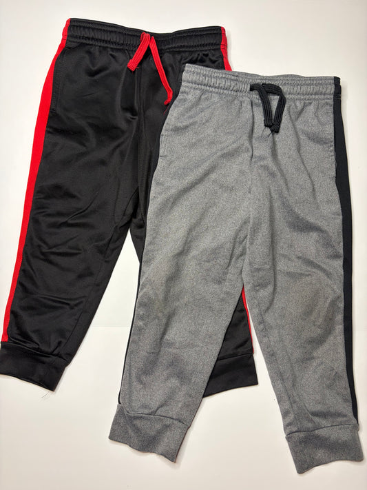 Jumping Beans active sweatpants 4T black/red and grey/black