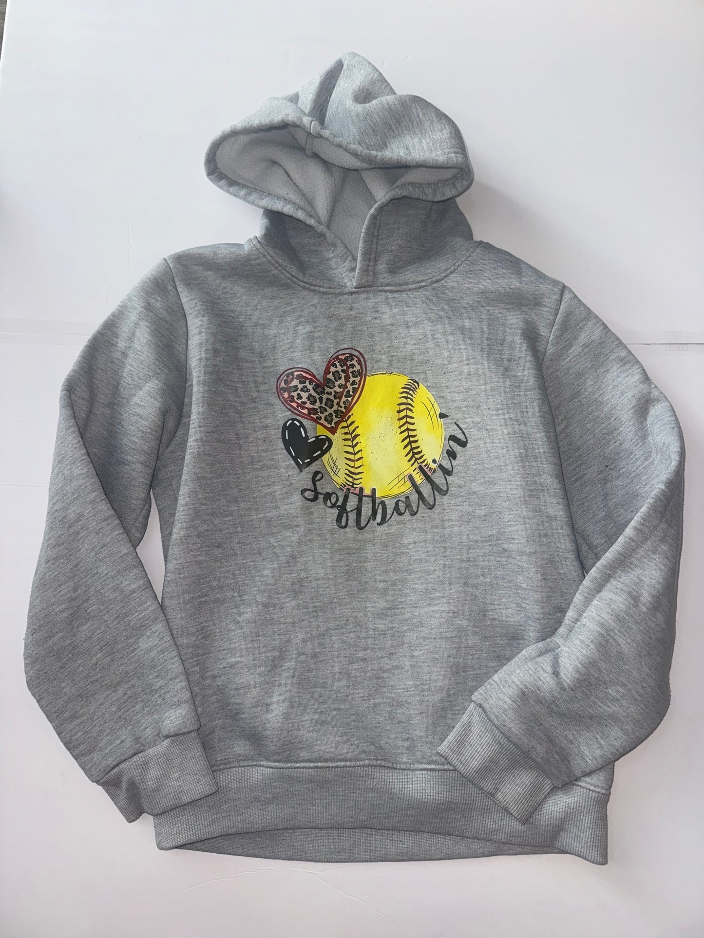 Softballin’ Grey Sweatshirt 12/4