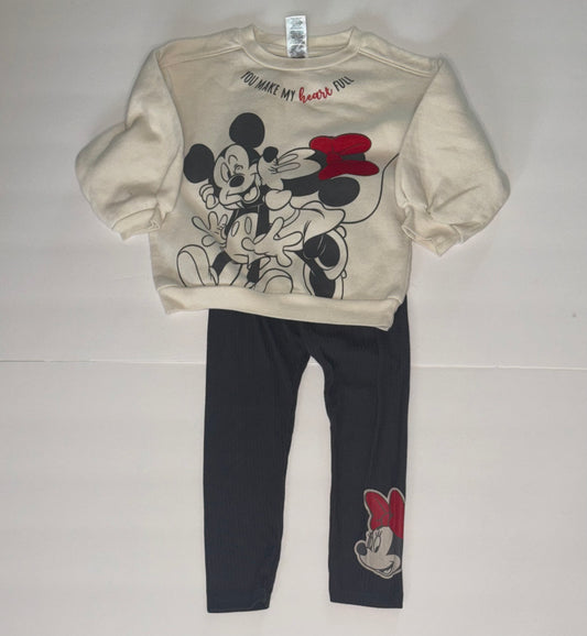 Disney Baby Mickey and Minnie Sweatshirt Set 24M