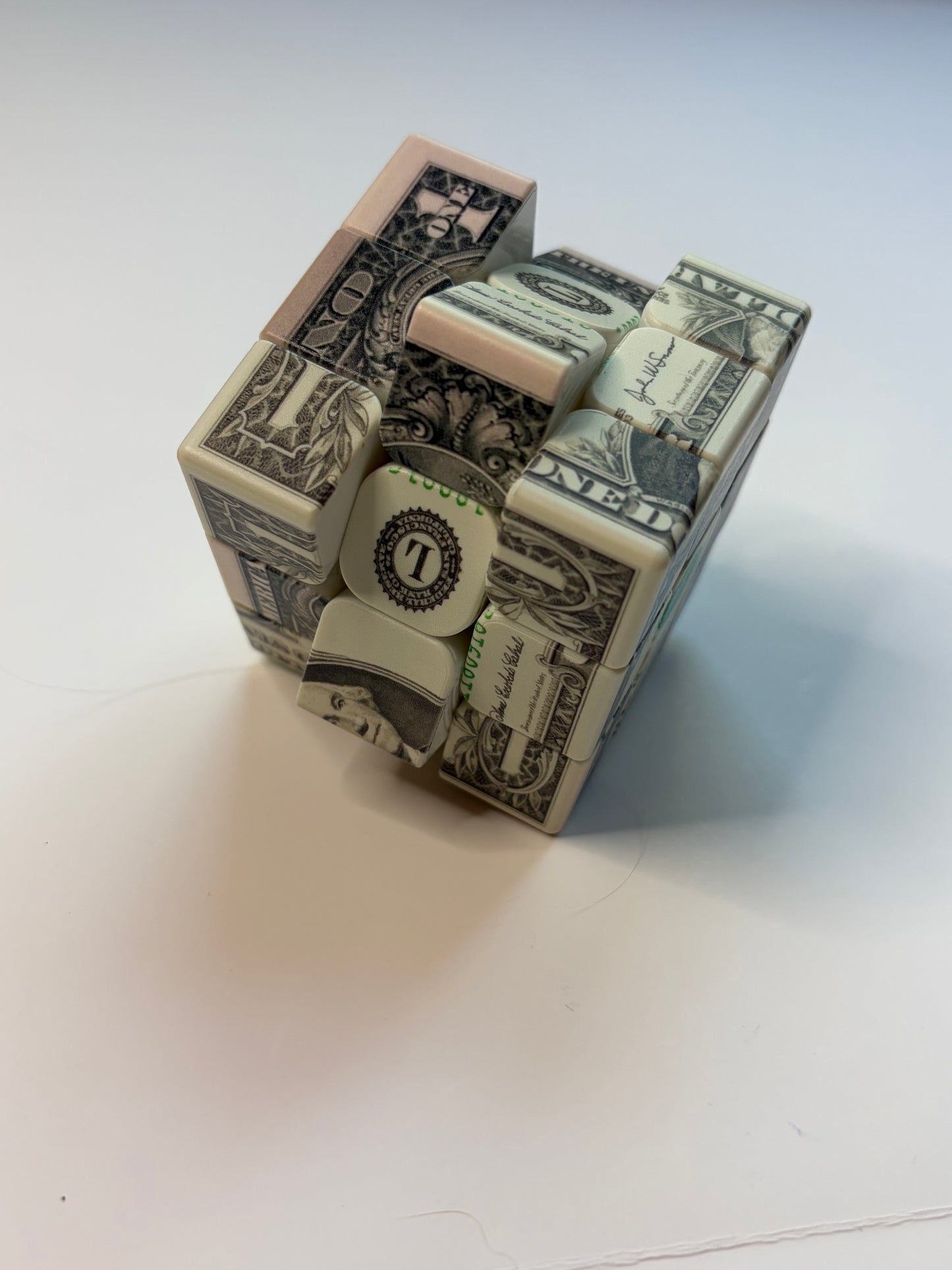 Dollar Pattern Rubix Cube