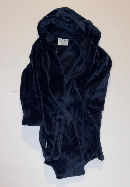 Petit Lem Navy Bath Robe 6/7