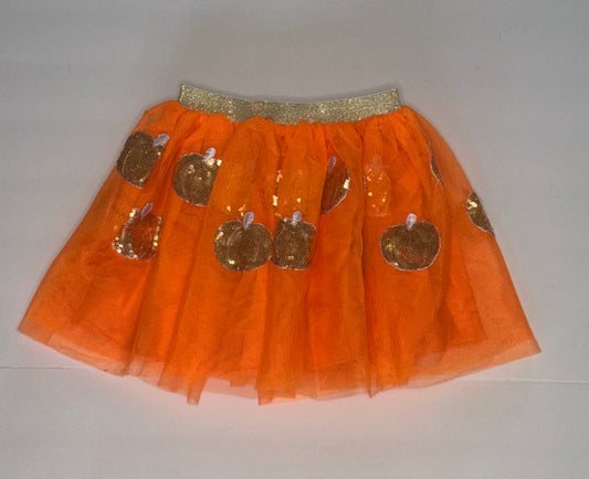 Pumpkin Sequin Tutu Skirt 5/6