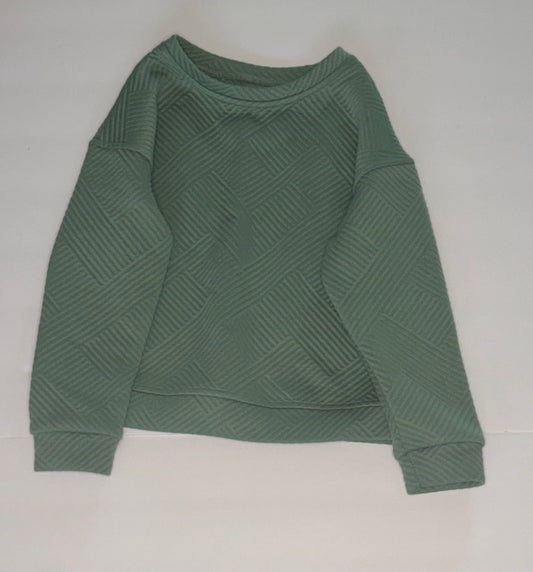 No Brand Ribbed Crewneck Sage Green 6