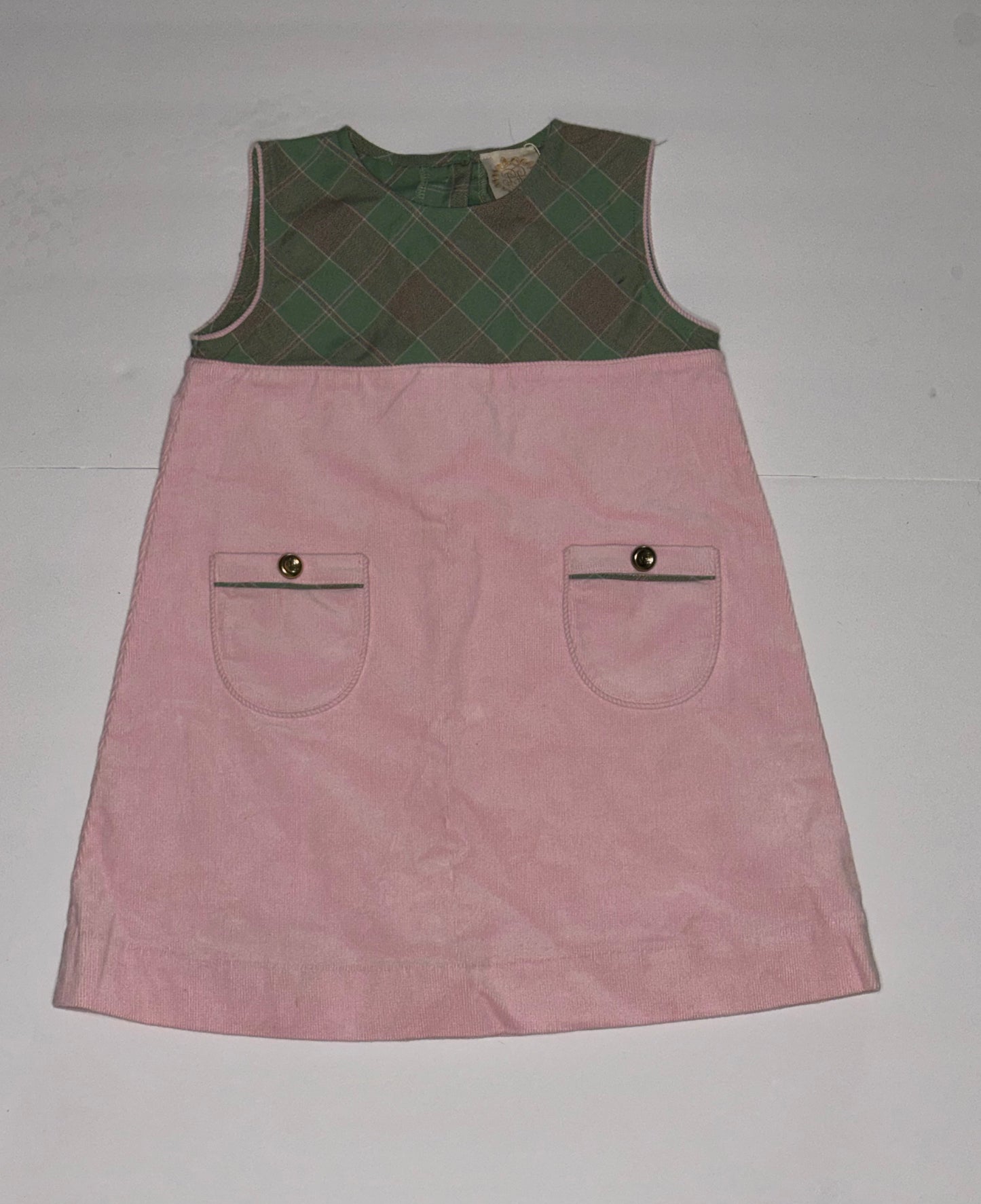 TBBC Pink velvet and Green Plaid 7