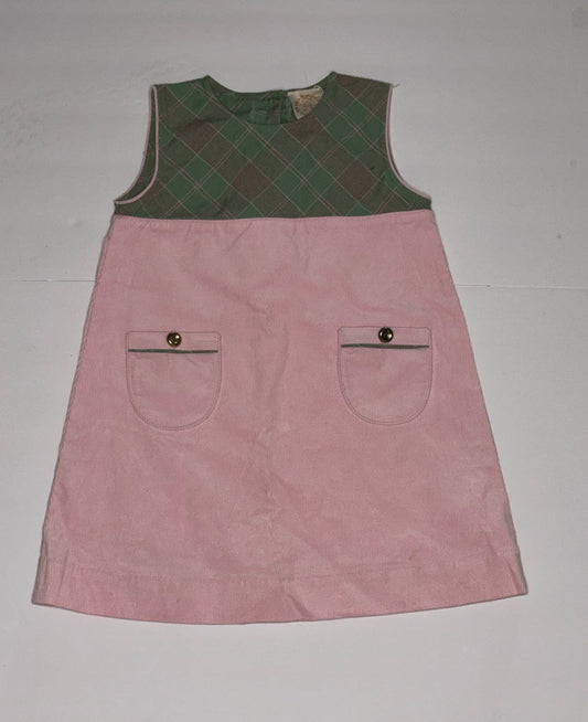 TBBC Pink velvet and Green Plaid 7