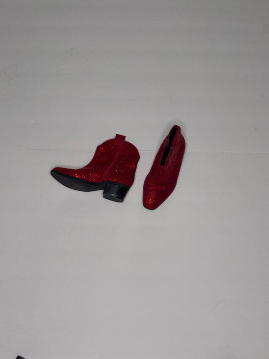 Dream Pairs Red Bedazzled Boots 10