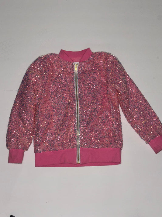 Mila and Rose Sequin Jacket Pink 7/8