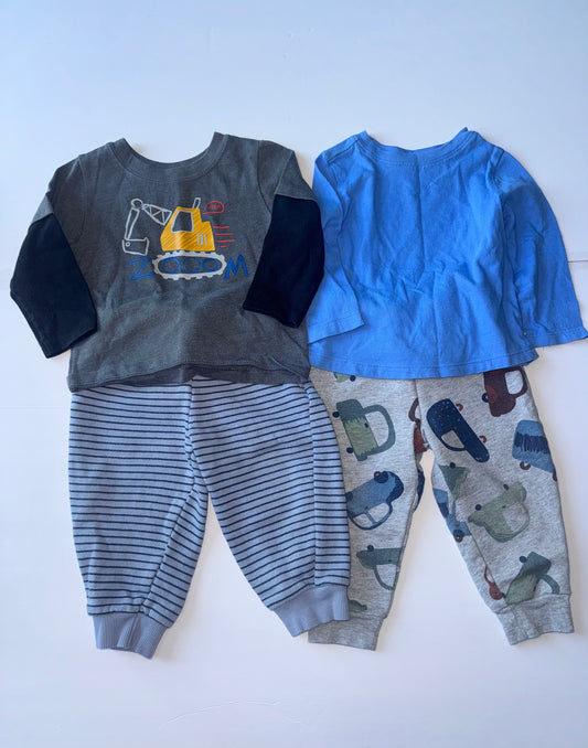 Garanimals Outfit Sets Cars and Construction 12M