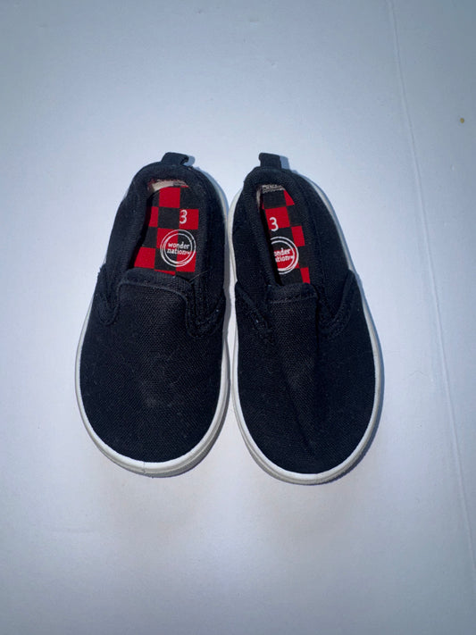 Wonder Nation Black Slip Ons 3