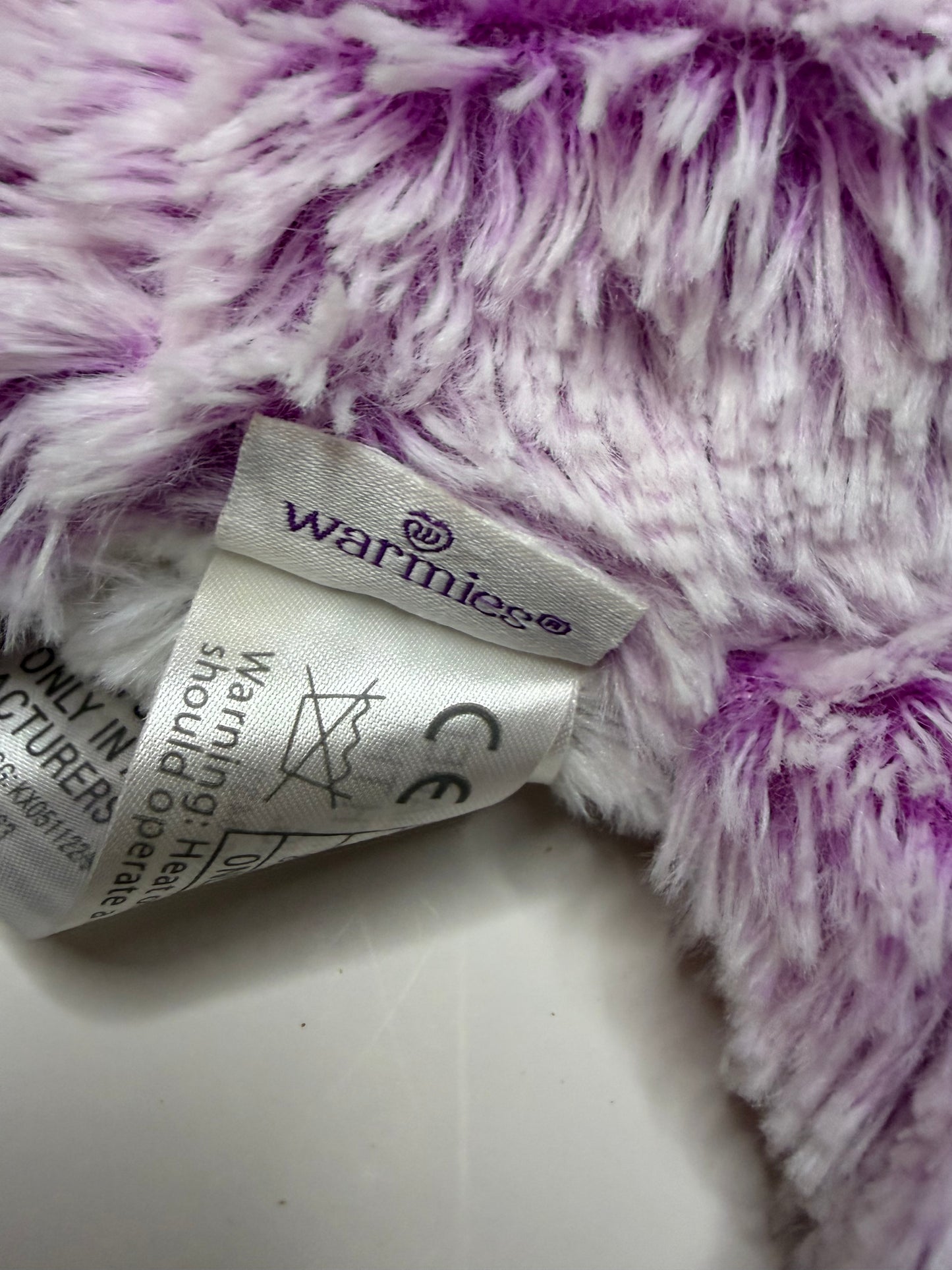 Medium Warmies Purple Platypus