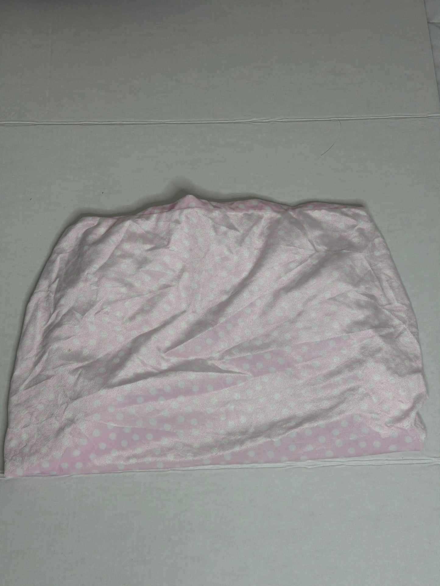 Pink and White Minky Mini Crib Sheet
