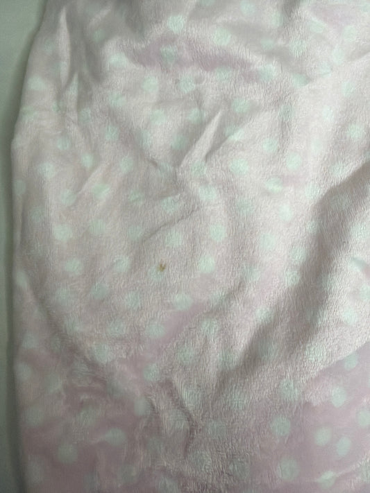Pink and White Minky Mini Crib Sheet